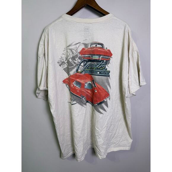 Corvette Sting Ray Graphic T-Shirt GM Licensed 1963 Red Car 4XL - Picture 1 of 6